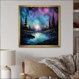 Aurora Borealis Dancing Lights VIII - Landscapes Canvas Wall Art