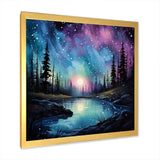 Aurora Borealis Dancing Lights VIII - Landscapes Canvas Wall Art