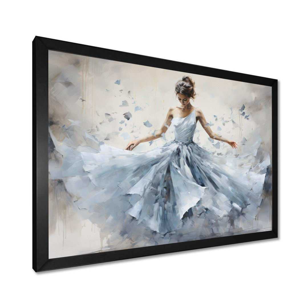 Blue Ballet Dance I - Fashion Canvas Wall Art