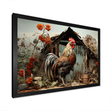 Roaster Barnyard Serenade I - Architecture Canvas Wall Art