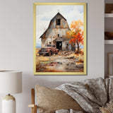 Barns Rustic Charm IX - Architecture Canvas Wall Art