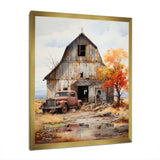 Barns Rustic Charm IX - Architecture Canvas Wall Art