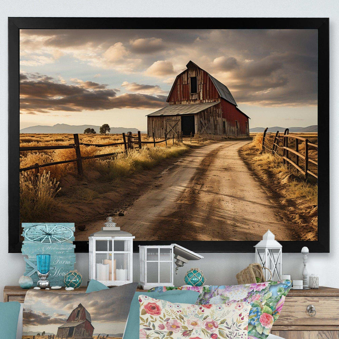 Barns Rustic Charm II - Architecture Canvas Wall Art