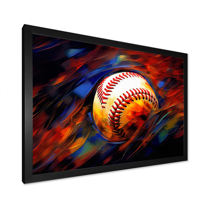 Baseball Abstract Glory I - Sport Baseball Canvas Wall Art