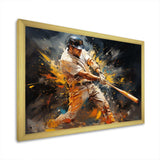 Baseball Abstract Home Run - Sports Canvas Wall Art