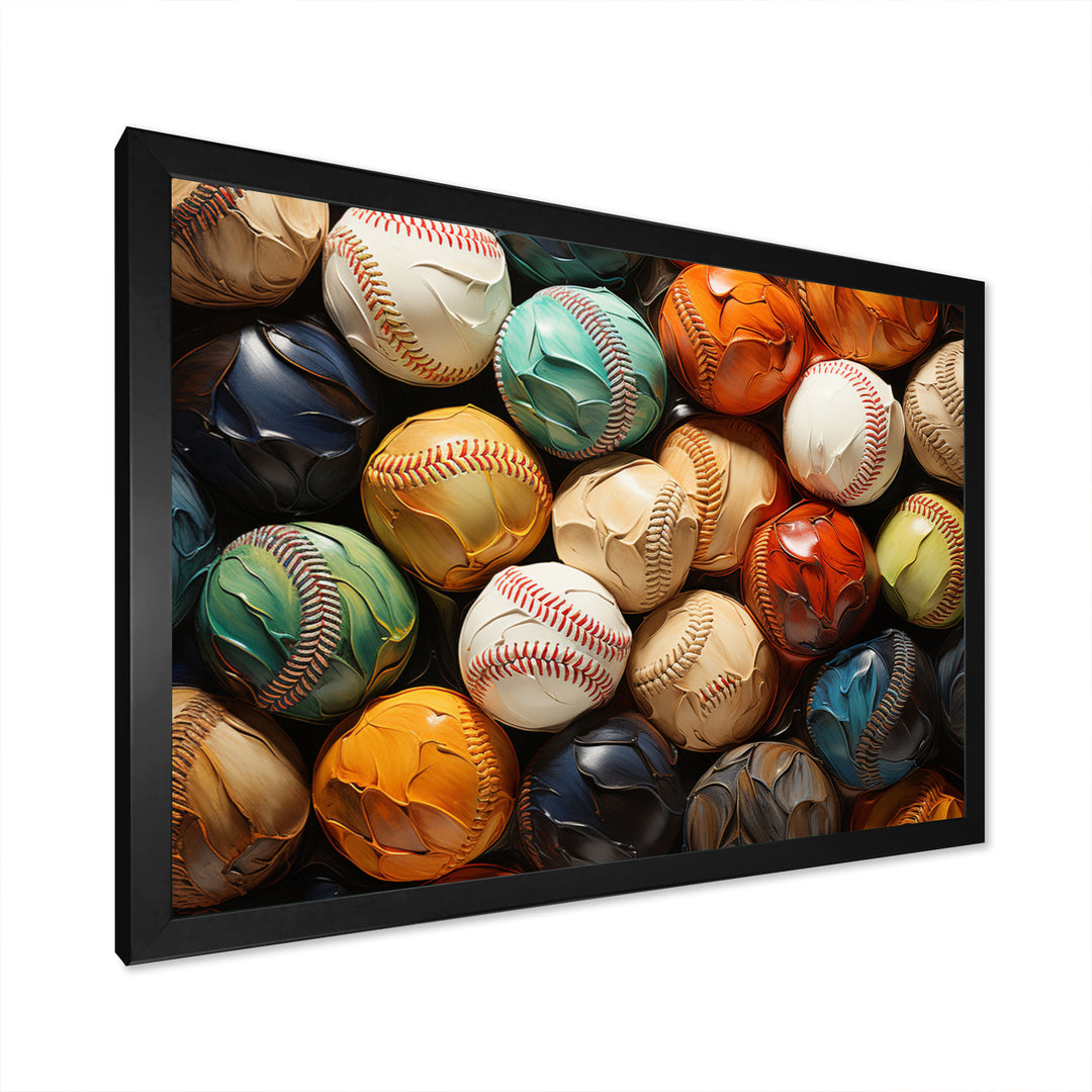 Baseball Collage I - Sport Baseball Canvas Wall Art