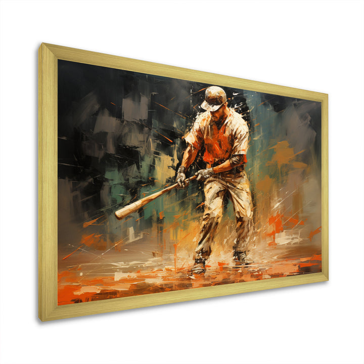 Baseball Abstract Infield - Sport Baseball Canvas Wall Art