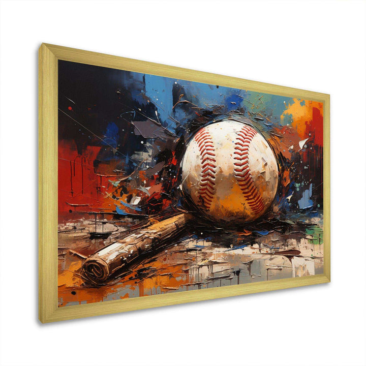 Baseball Collage II - Sports Canvas Wall Art