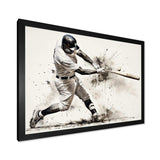 Baseball Minimal Swing II - Sports Canvas Wall Art