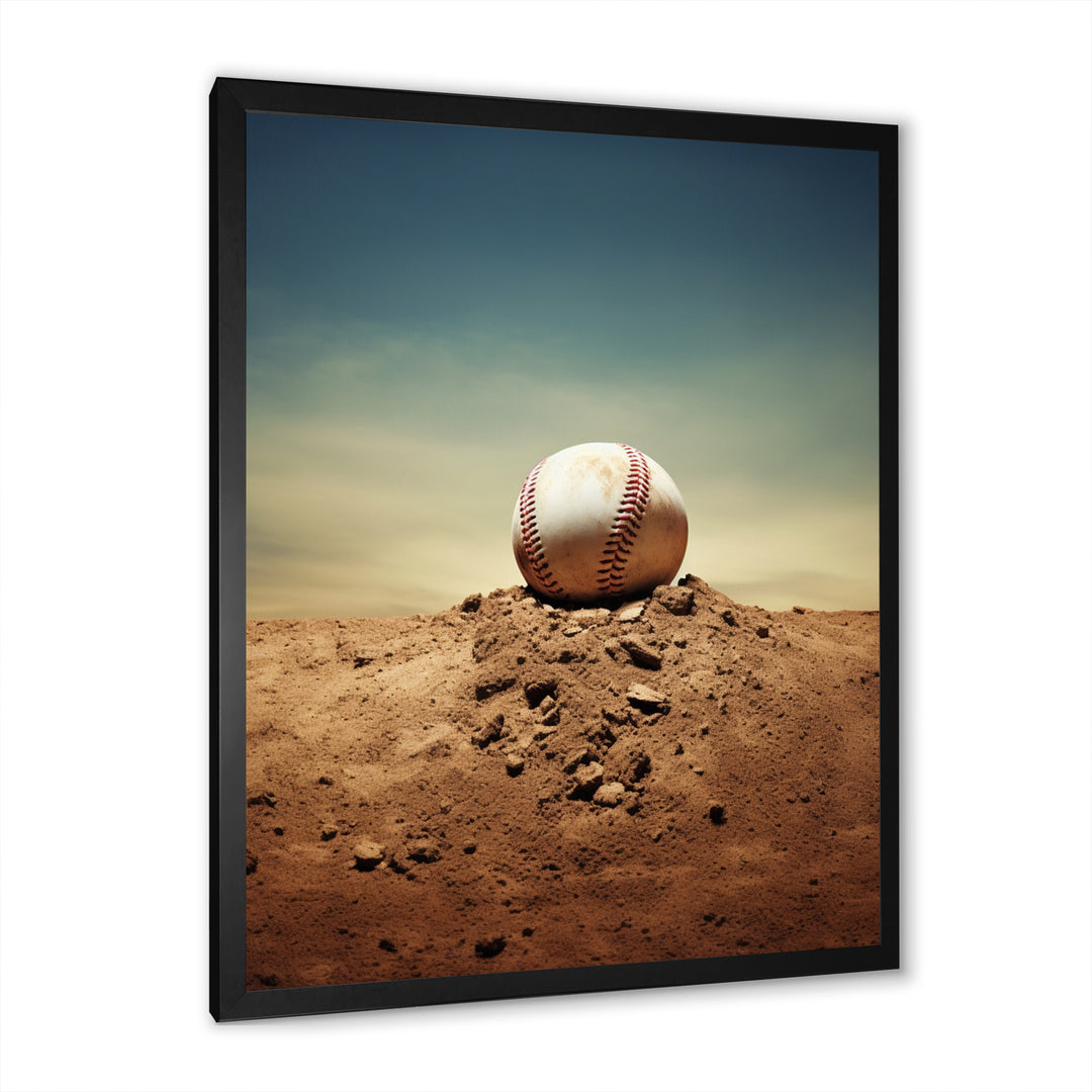 Baseball Pitchers Mound I - Sport Baseball Canvas Wall Art
