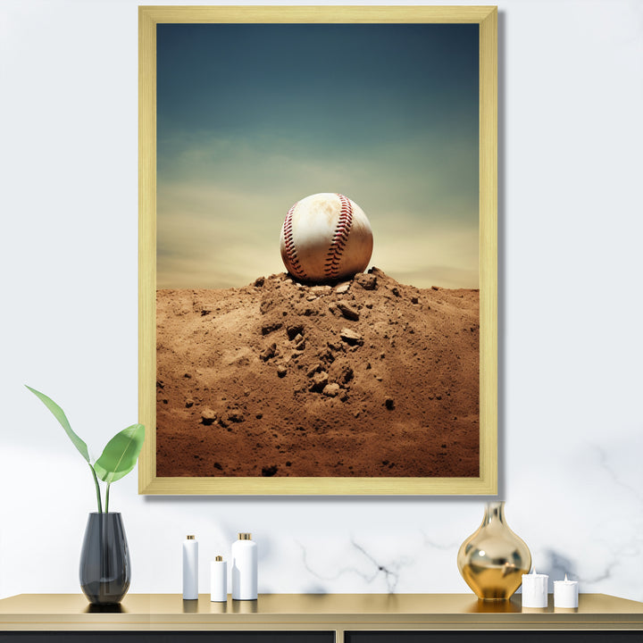 Baseball Pitchers Mound I - Sport Baseball Canvas Wall Art