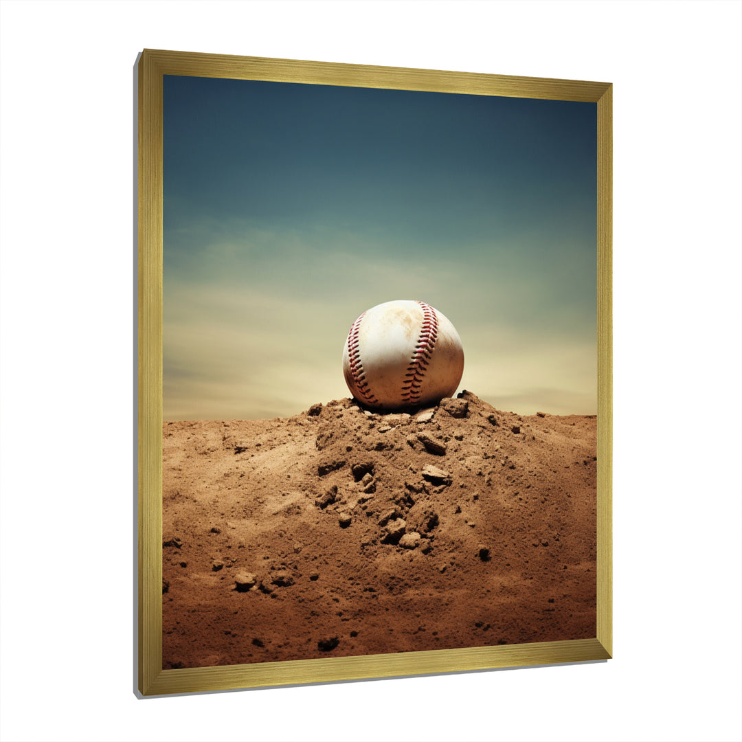 Baseball Pitchers Mound I - Sport Baseball Canvas Wall Art