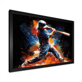 Baseball Swing Of Emotion III - Sports Canvas Wall Art