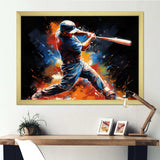 Baseball Swing Of Emotion III - Sports Canvas Wall Art