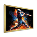 Baseball Swing Of Emotion III - Sports Canvas Wall Art