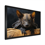 Bat Portrait I - Animals Canvas Wall Art