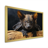 Bat Portrait I - Animals Canvas Wall Art