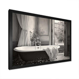 Minimalism Bath Of Serenity III - Illustration Canvas Wall Art