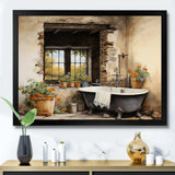 Laundry Rustic Vibe I - Illustration Canvas Wall Art