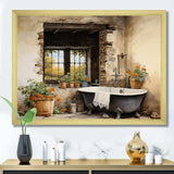 Laundry Rustic Vibe I - Illustration Canvas Wall Art