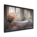 Bathroom Ethereal Glow III - Humor Canvas Wall Art