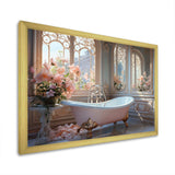 Bathroom Ethereal Glow III - Humor Canvas Wall Art