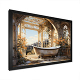 Bathroom Golden Luxe I - Humor Canvas Wall Art