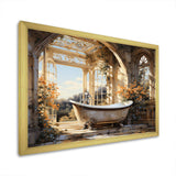 Bathroom Golden Luxe I - Humor Canvas Wall Art