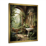 Bathroom Natures Retreat I - Humor Canvas Wall Art