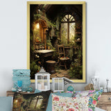 Bathroom Rustic Woodland Retreat IV - Humor Canvas Wall Art