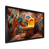 Bathroom Toilet Bold Modernity - Humor Canvas Wall Art