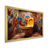 Bathroom Toilet Bold Modernity - Humor Canvas Wall Art