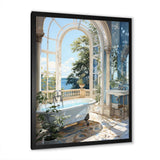 Bathroom Tranquil Reflections IV - Humor Canvas Wall Art