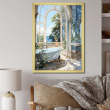 Bathroom Tranquil Reflections IV - Humor Canvas Wall Art