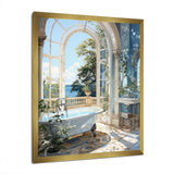 Bathroom Tranquil Reflections IV - Humor Canvas Wall Art