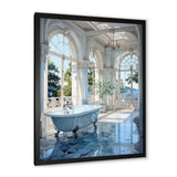 Bathroom Tranquil Reflections II - Humor Canvas Wall Art