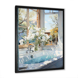 Bathroom Tranquil Reflections VI - Humor Canvas Wall Art