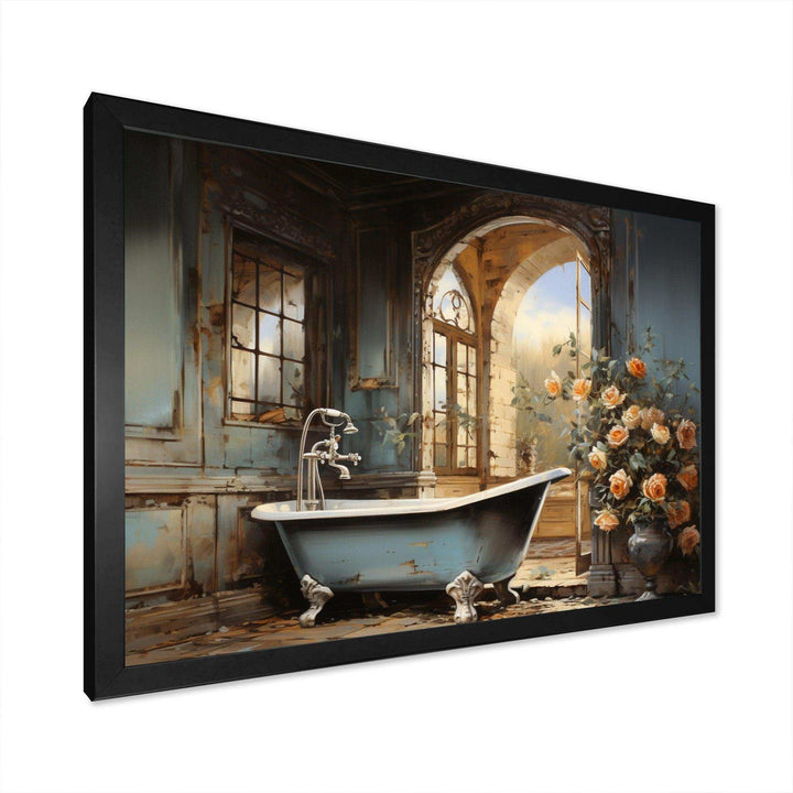 Bathroom Vintage Elegance II - Humor Canvas Wall Art