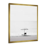 Black And White Minimalism Beach Photo I - Coastal Canvas Wall Art