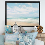 Beach Photo Coastal Tranquility III - Coastal Canvas Wall Art