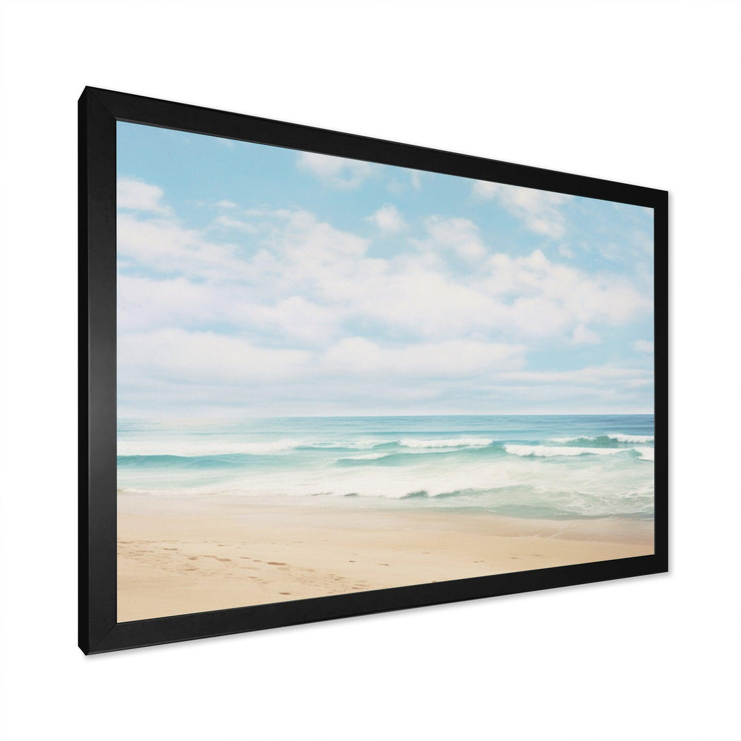 Beach Photo Coastal Tranquility III - Coastal Canvas Wall Art