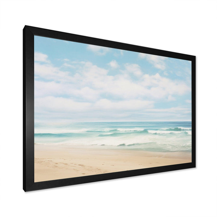 Beach Photo Coastal Tranquility III - Coastal Canvas Wall Art