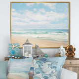 Beach Photo Coastal Tranquility III - Coastal Canvas Wall Art