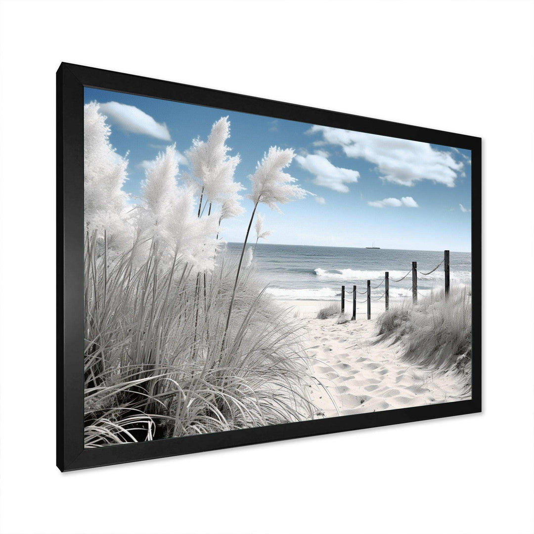 IDesignart Beach Seascape Dreams Path II   Coastal Canvas Wall Art