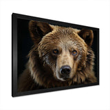 Bear Portrait - Animals Canvas Wall Art