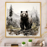 Bear Wild Majesty II - Animals Canvas Wall Art