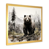 Bear Wild Majesty II - Animals Canvas Wall Art