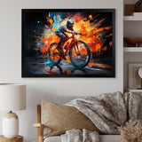 Bicycle Abstract Fusion An - Bicycle Canvas Wall Art