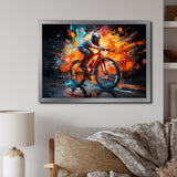 Bicycle Abstract Fusion An - Bicycle Canvas Wall Art