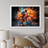 Bicycle Abstract Fusion An - Bicycle Canvas Wall Art